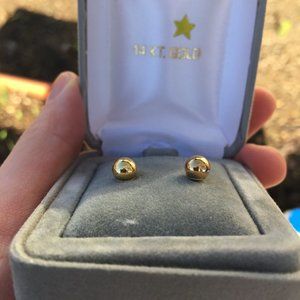 **Real 14k Gold Stud Earrings**